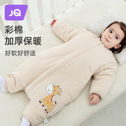 婴儿睡袋秋冬款儿童纯棉，加厚防踢被子小宝宝，夹棉防寒保暖睡袋