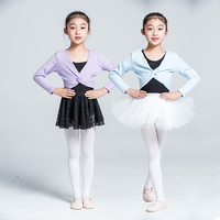 儿童舞蹈练功服小毛衣，冬季幼儿芭蕾舞，长袖保暖毛衣外套韩版小披肩