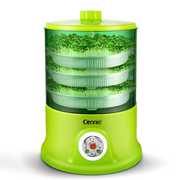豆芽机家用全自动商用三层发豆芽盆双层生豆芽罐c绿色2层