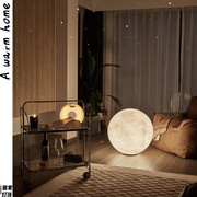浪漫温馨卧室落地灯设计感ins少女网红月球，落地台灯客厅氛围灯饰