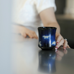 玻心璃语 恐龙&骷髅咖啡杯 玻璃 原创设计 咖啡具 手工匠人 CCC