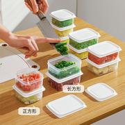 冰箱冻肉盒分格盒子，冷冻食品级收纳盒葱姜蒜，保鲜盒装米饭密封盒