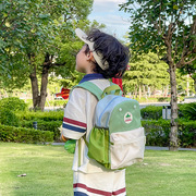 儿童书包日系拼色双肩，包大容量轻便休闲男女宝宝外出旅行背包