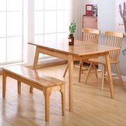 北欧全实木餐桌椅组合小户型折叠家用餐桌长方形伸缩餐桌实木饭桌