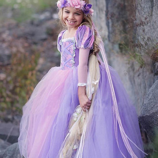 苏菲亚公主裙2020新夏款女童连衣裙，六一童话公主长发公主的裙子