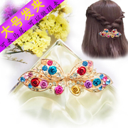 韩国头花发夹女士发卡大号发饰，夹子水钻卡子弹簧夹顶夹女头饰品