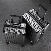 旅行箱密码箱子男女多功能行李箱铝框拉杆箱皮箱万向轮大容量