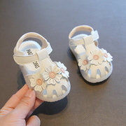夏季女宝宝公主鞋子1一2岁女童凉鞋儿童软底，学步鞋婴儿防滑小童鞋