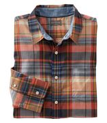 L.L.Bean男衬衫长袖扣领纯棉清晰细条纹修身舒适TA506576