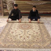 真丝地毯 手工波斯羊毛地毯美式地毯地垫手工地毯客厅别墅地毯
