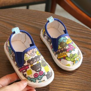 儿童手工小布鞋女婴儿宝宝学步鞋，软底男女童，千层底1-3岁2老北京秋