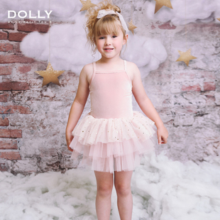 荷兰Dolly儿童芭蕾舞裙春夏女童舞蹈服吊带纱裙小公主蓬蓬裙