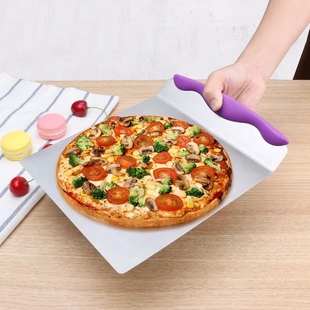 FDA不锈钢披萨铲 面包铲 pizza铲 蛋糕铲 披萨托盘金属餐盘商用垫