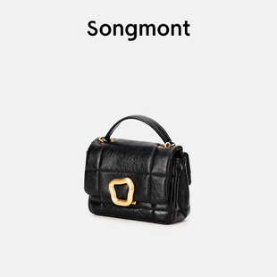Songmont山下有松mini巧克力包系列设计师款链条迷你手机包小方包