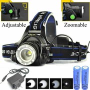 Rechargeable Head Lamp Head light T6 LED Tactical Headlamp