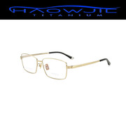 浩无界近视眼镜架男款纯钛超轻防过敏镜框H1311防蓝光眼镜