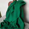 绿色围巾披肩两用秋冬加厚保暖仿羊绒大披肩，纯色韩版男女送礼