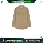 香港直邮潮奢off-white男士，斜纹布军装风衬衫式衬衫omes005f2