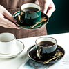 轻奢陶瓷ins英式咖啡杯精致下午花茶杯碟咖啡具水杯家用奢华套装