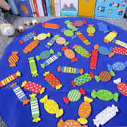 注意力配对找糖果3-6岁幼儿园，玩教具桌游儿童益智亲子，游戏专注力