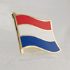 珐琅工艺荷兰国旗徽章世界各国旗帜胸针金属襟章订做胸针