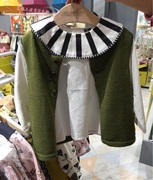 韩版中小童装 春季男童女童简约北欧风背心 针织马甲2色