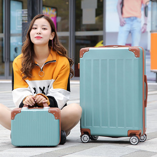 子母拉杆箱万向轮铝框旅行箱女26寸大容量学生行李箱韩版20登机箱