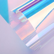 卓兰幻彩膜鲜花包装纸镭射彩虹透明加厚防水玻璃纸花束材料