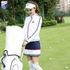 秋冬zg-6高尔夫女装球服装，女士运动套装秋冬短款白色，外套短裙裤