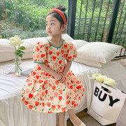 女童夏装连衣裙夏季儿童公主裙子洋气2024韩版童装小女孩裙子