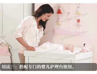 达芬贝便携实木尿布台多功能换尿布台婴儿护理台宝宝洗澡整理台