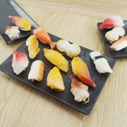 仿真寿司模型日本料理假三文鱼寿司食品橱柜展示道具食物玩具教具
