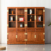 花梨木书柜书架组合实木刺猬紫檀明式素面书橱中式红木书房储物柜