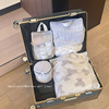 网格旅行收纳袋行李箱内衣物分装便携衣服化妆品家用大容量整理袋