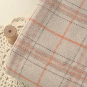 橘红咖中格羊毛混纺 DIY自制保暖秋冬外套长裙子大衣服装抗皱面料
