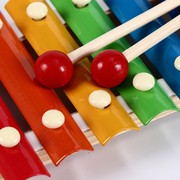 儿童木制八音手敲琴小木琴1-2-3-4岁男女孩宝宝木质音乐乐器