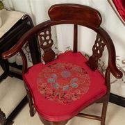 中式三角椅情人椅坐垫三角凳，防滑腰形茶，椅垫餐椅藤椅异形海绵
