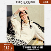 TeenieWeenie小熊奥莱连帽套头卫衣女宽松韩版简约男友风上衣女装