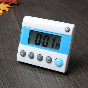 学习电子计时器厨房定时器，可爱提醒器带时钟24小时送电池