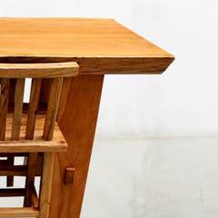 天然原木吧台实木家用隔断吧台椅组合美式创意独板休闲桌酒柜定制