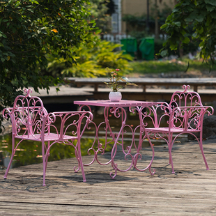 欧式铁艺网红组合茶子，沙发套桌椅阳台椅，桌椅户外桌椅室外桌椅庭院