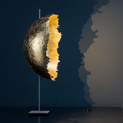 意大利金箔设计师个性创意艺术客厅书房时尚月球半圆样板房台灯
