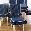 餐桌布台布欧式餐桌椅垫套装通用椅套罩靠背，布艺坐垫现代简约家用