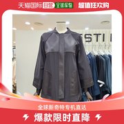 韩国直邮bestibelli短外套，针织衫领子配色羊皮夹克bfjdi8176