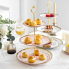 欧式创意三层蛋糕架点心架，家用客厅多层水果盘糖果干果盘甜品台