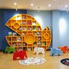 大鲸鱼创意书架落地幼儿园，软装阅读室儿童，绘本书柜早教绘本馆书架