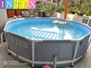 送过滤泵INTEX儿童支架戏水池成人家庭游泳池养鱼池366*76CM