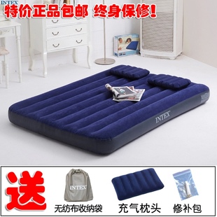 intex充气床垫双人床单人，户外帐篷充气垫床，加宽加厚加大