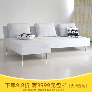 北京紫色沙发订制l型，客厅休闲转角，沙发冰花绒多色可选可拆洗