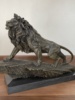 铜雕塑工艺品狮子王雄狮铜像摆件家居装饰品创意客厅玄关书房
